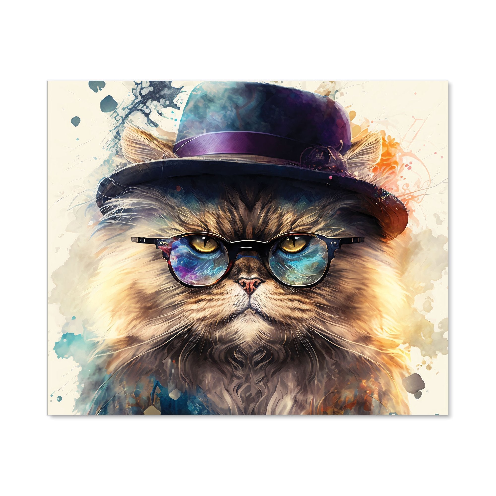 Persian Cat Splashart Kitchen Splashback