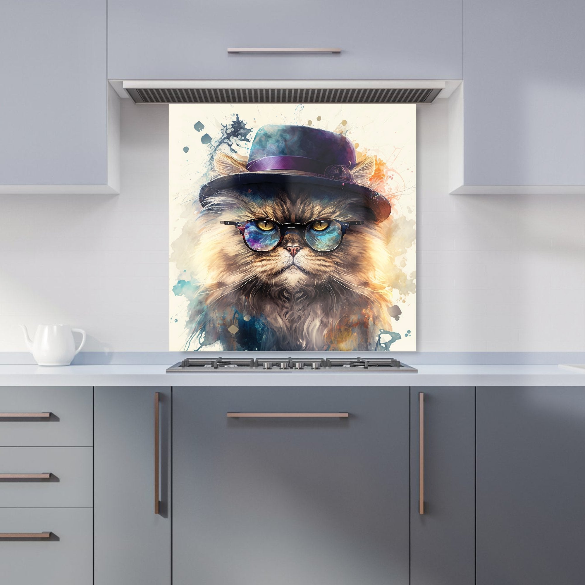 Persian Cat Splashart Kitchen Splashback