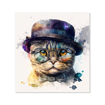 Scottish Fold Cat Splashart Kitchen Splashback