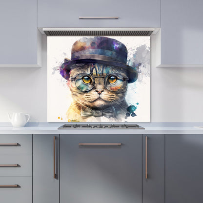 Scottish Fold Cat Splashart Kitchen Splashback