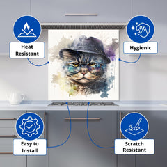 Selkirk Rex Cat Splashart Kitchen Splashback