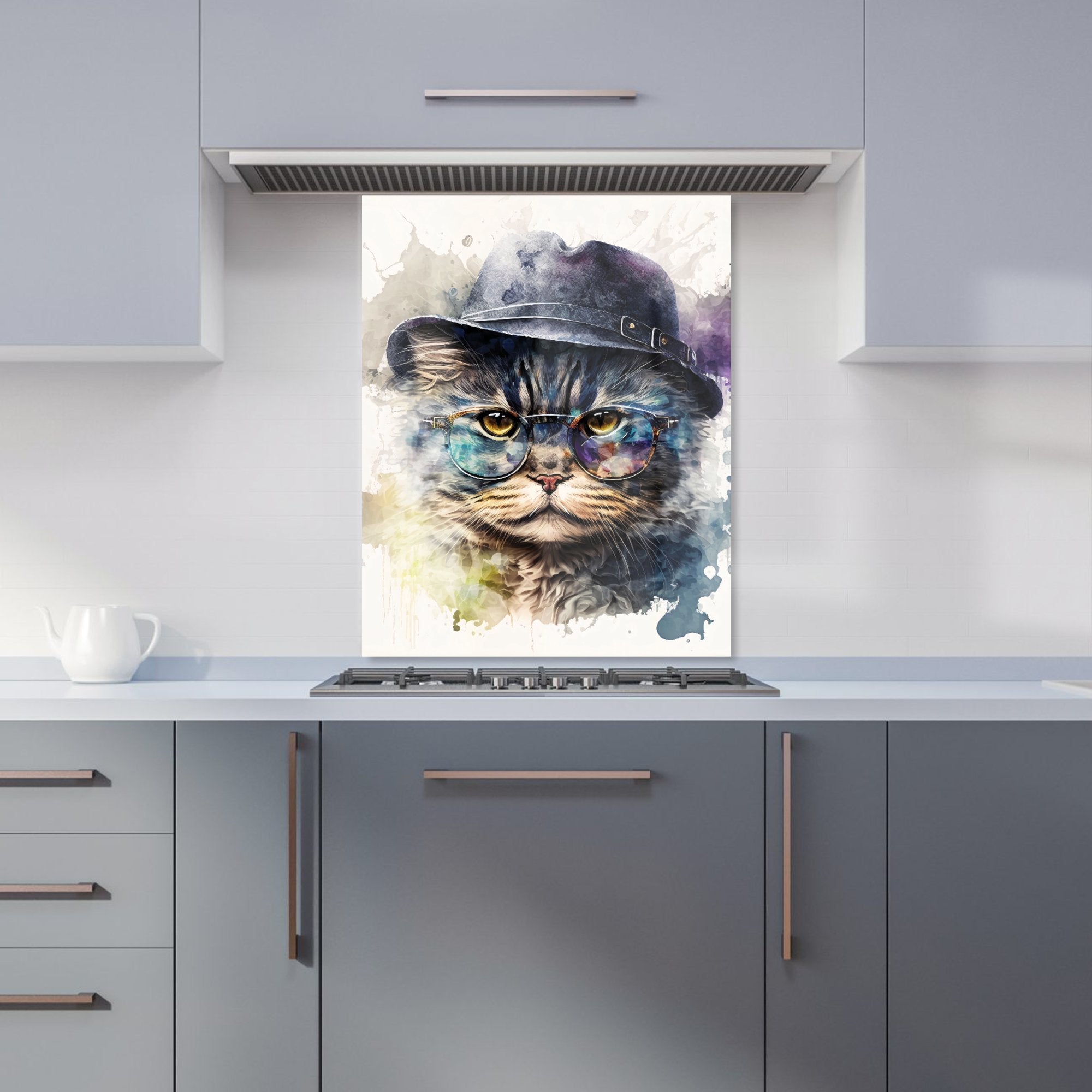Selkirk Rex Cat Splashart Kitchen Splashback