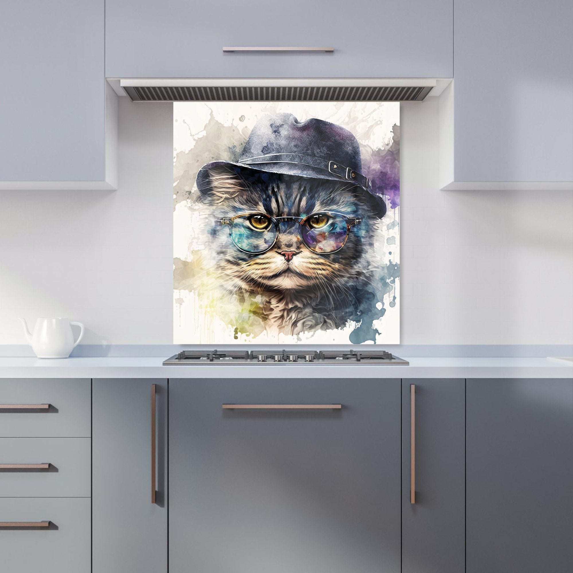 Selkirk Rex Cat Splashart Kitchen Splashback