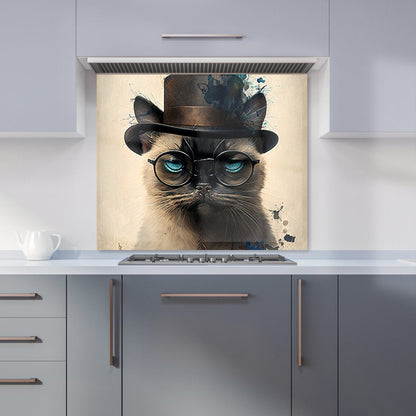 Siamese Cat Splashart Kitchen Splashback