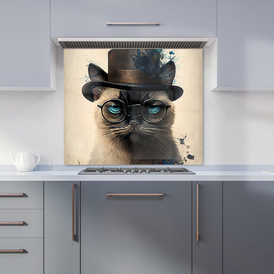 Siamese Cat Splashart Kitchen Splashback