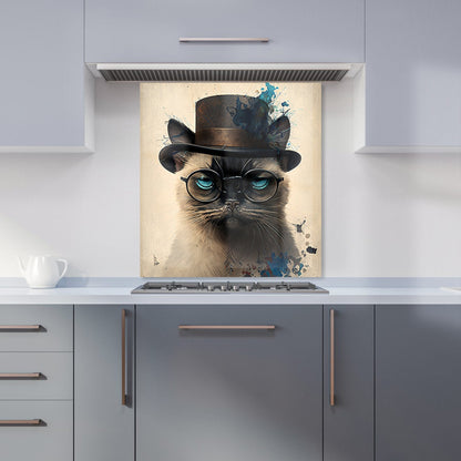 Siamese Cat Splashart Kitchen Splashback