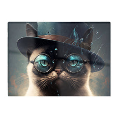 Siamese Cat With Glasses Splashart Chopping Board