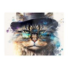 Siberian Cat Splashart Chopping Board