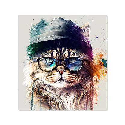 Siberian Cat Face Splashart Kitchen Splashback