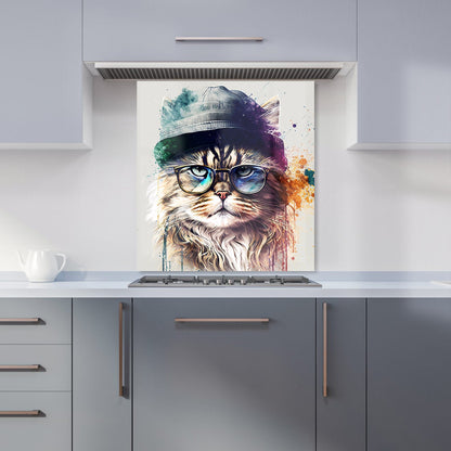 Siberian Cat Face Splashart Kitchen Splashback