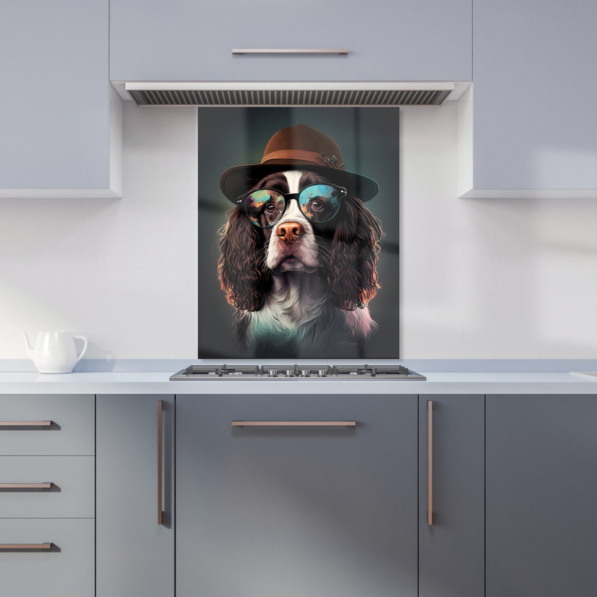Springer Spaniel Dog Splashart Kitchen Splashback