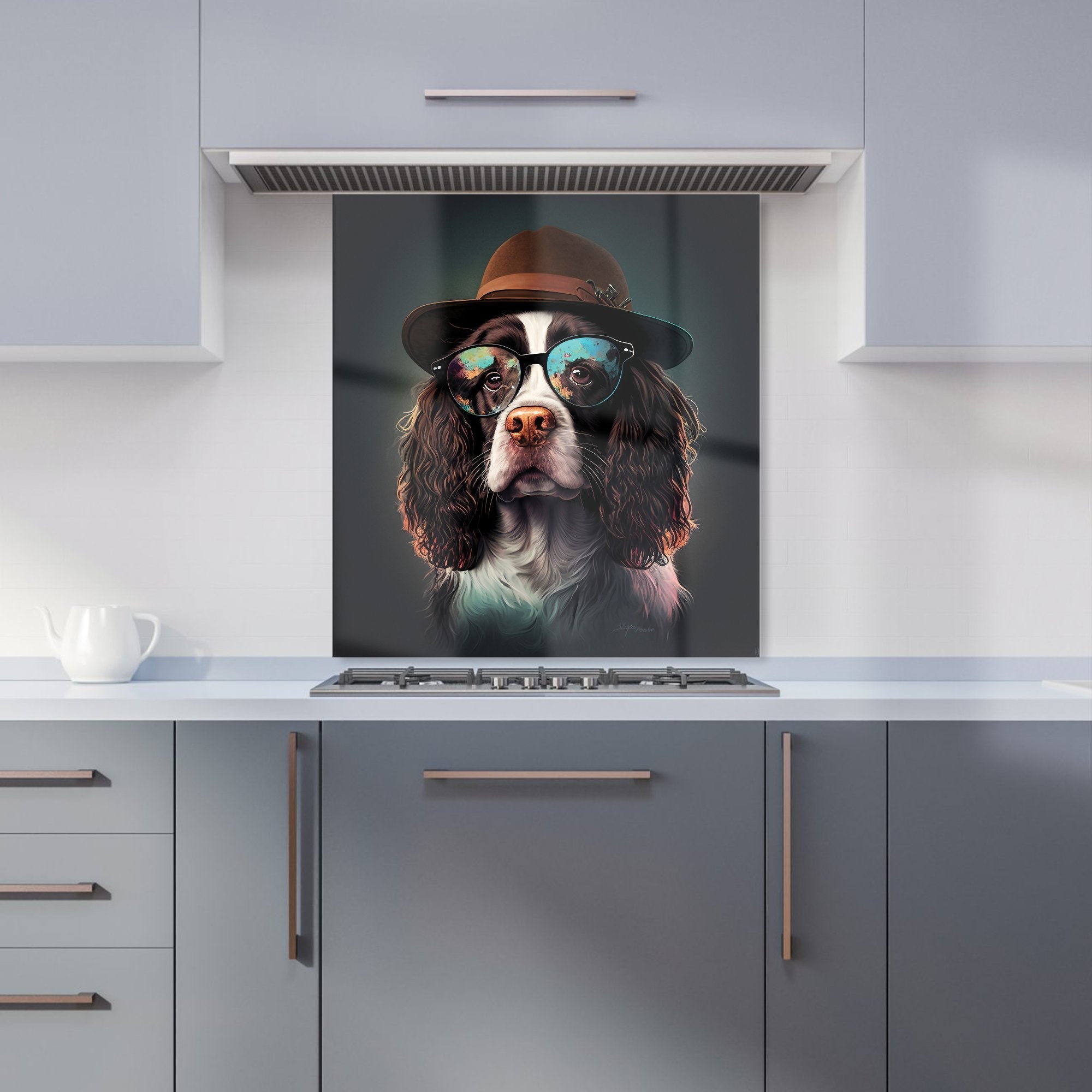 Springer Spaniel Dog Splashart Kitchen Splashback