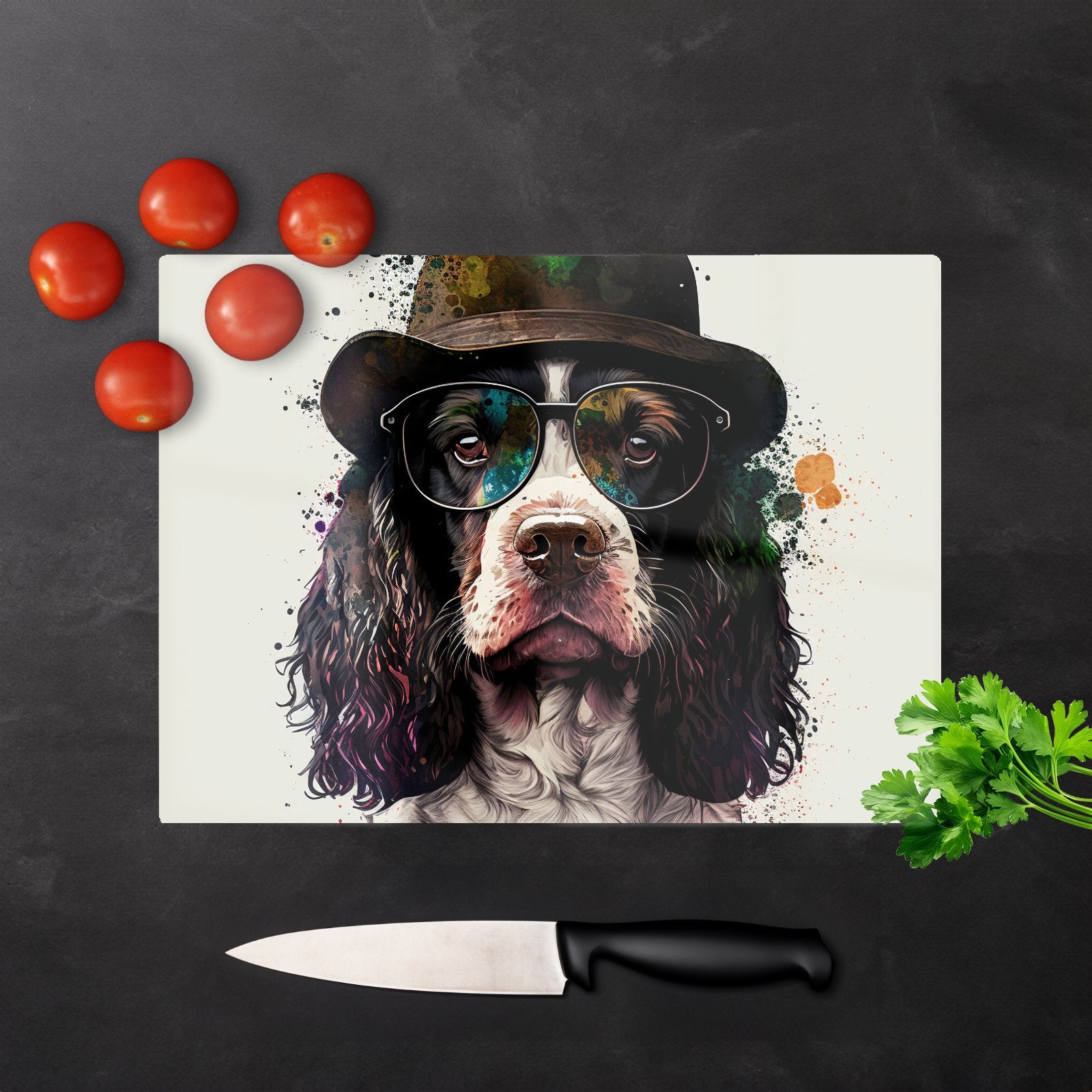 Springer Spaniel Dog Chopping Board