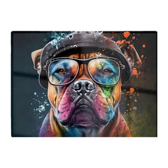 Staffordshire Bull Terrier Dog Splashart Chopping Board