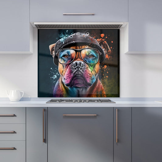 Staffordshire Bull Terrier Dog Splashart Kitchen Splashback