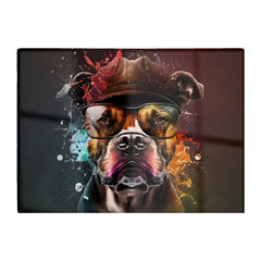 Staffy Bull Terrier Dog Splashart Chopping Board