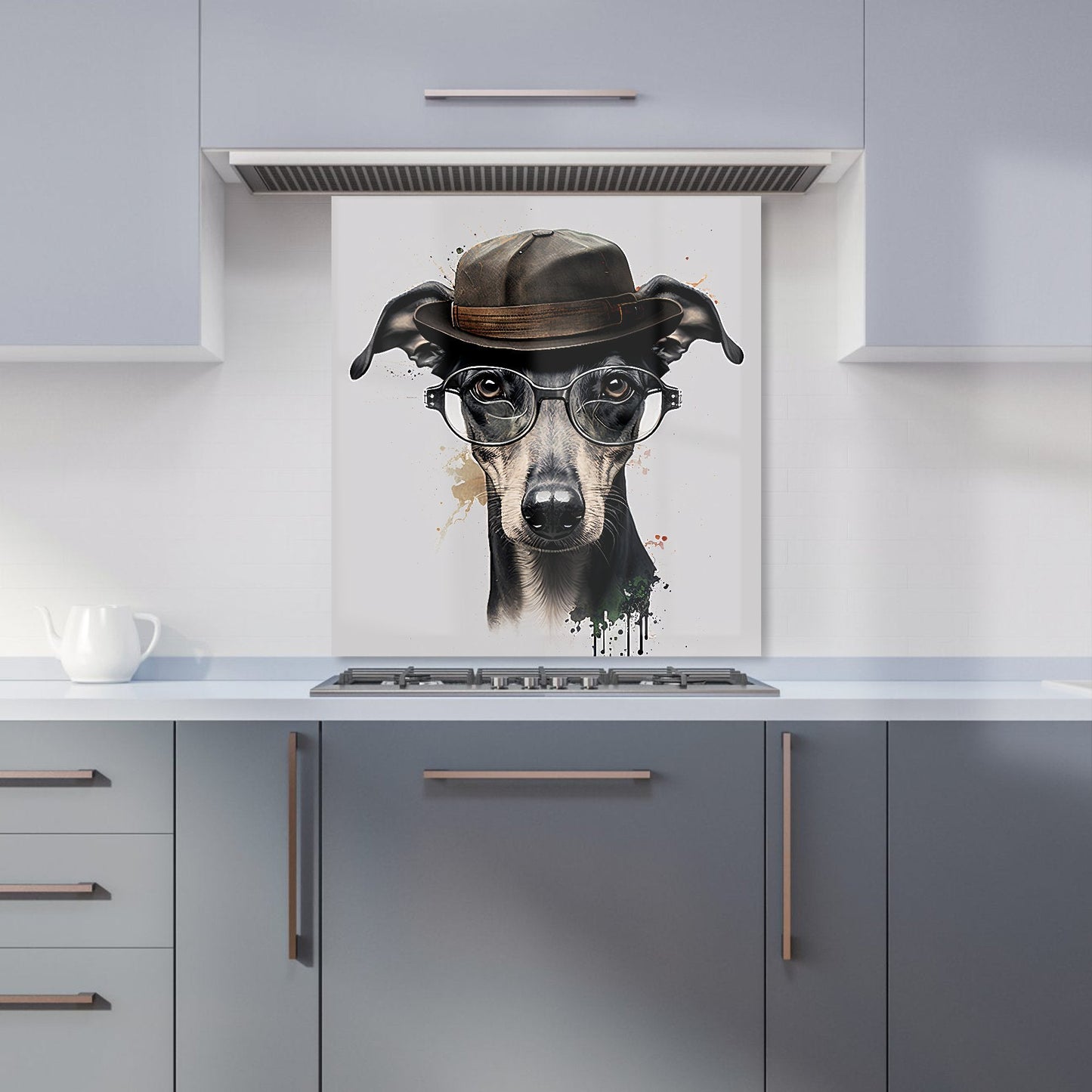 Whippet Dog Splashart Kitchen Splashback