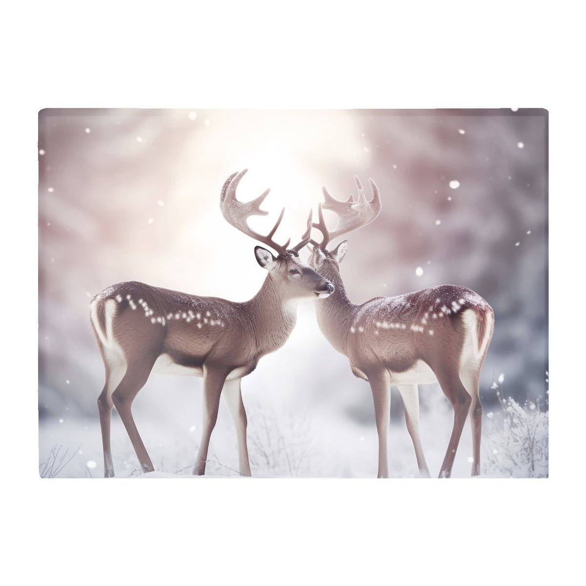 Reindeer In The Snow Chopping Board