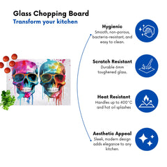 Splashart Happy Skeletons Chopping Board