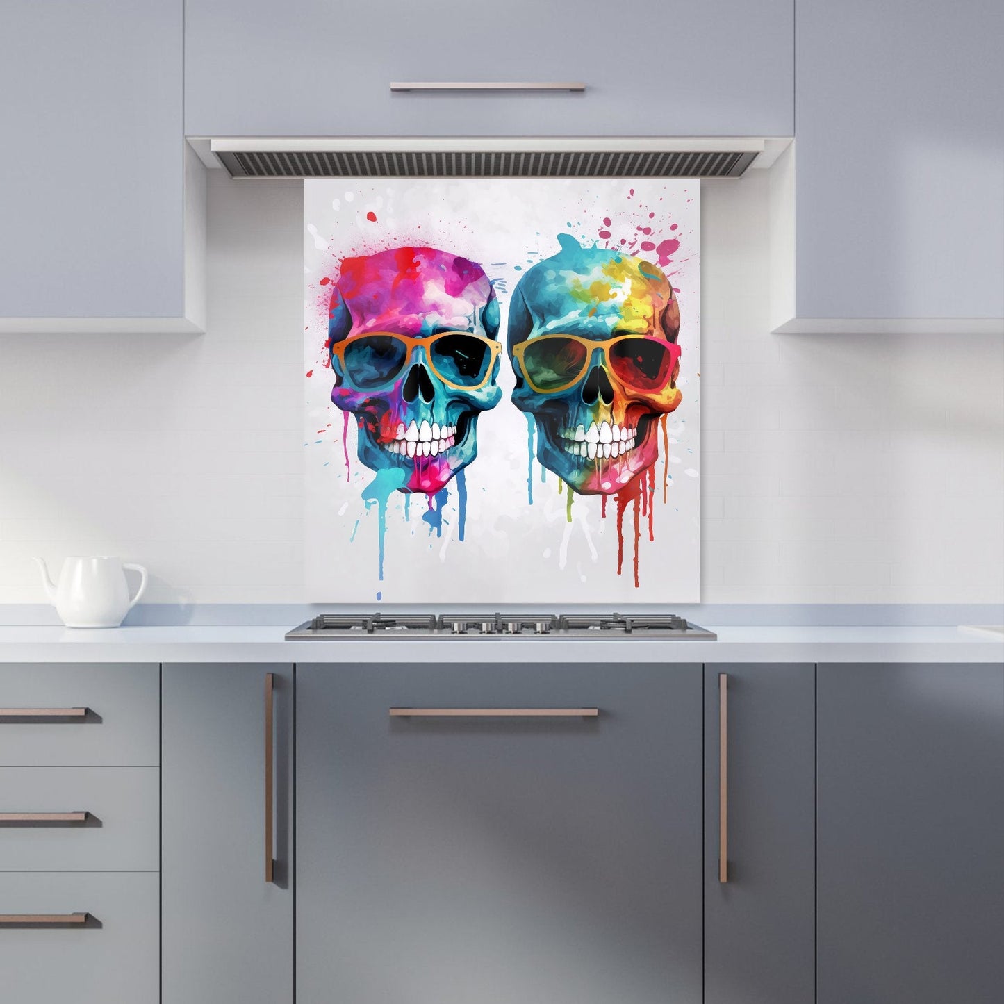 Splashart Happy Skeletons Kitchen Splashback