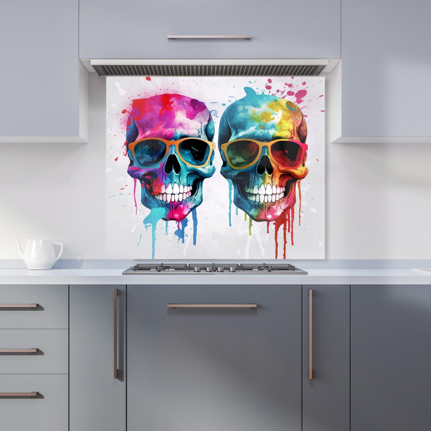 Splashart Happy Skeletons Kitchen Splashback