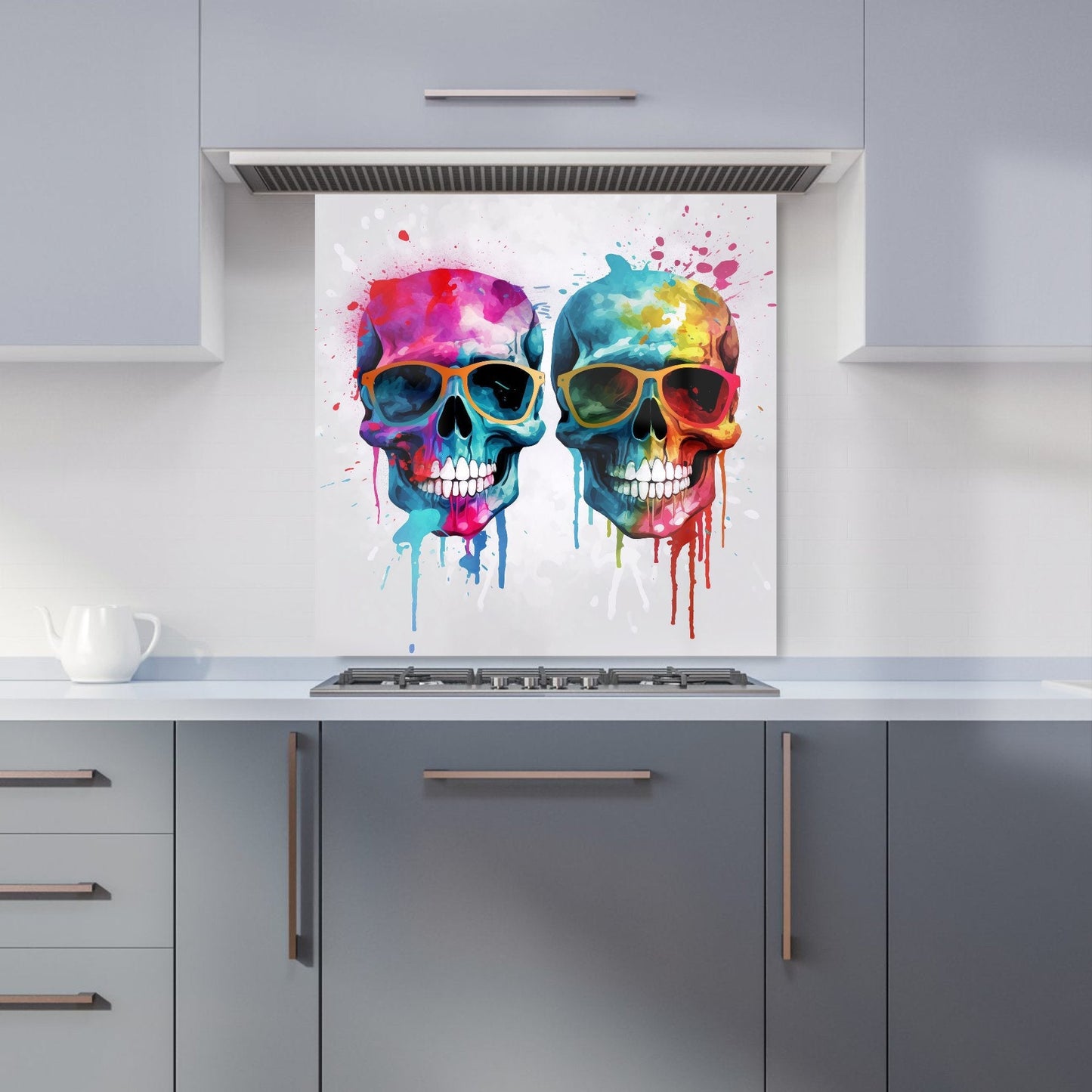 Splashart Happy Skeletons Kitchen Splashback