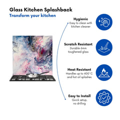 Ethereal Swirls: Dreams In Motion Kitchen Splashback