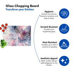 Ethereal Swirls: Dreams In Motion Chopping Board