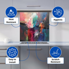 Cosmic Fusion: Colours Of The Universe Kitchen Splashback
