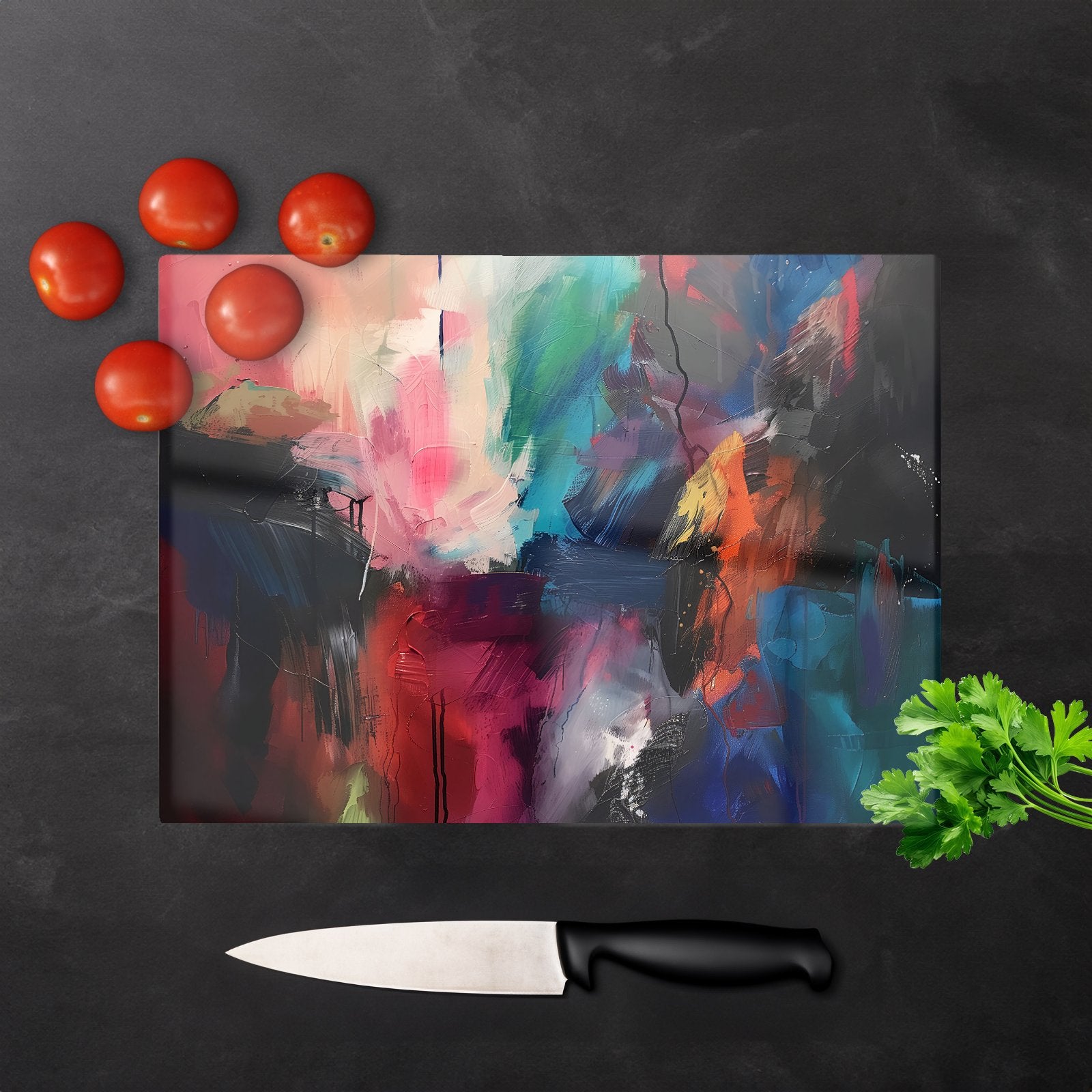 Cosmic Fusion: Colours Of The Universe Chopping Board