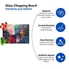 Cosmic Fusion: Colours Of The Universe Chopping Board