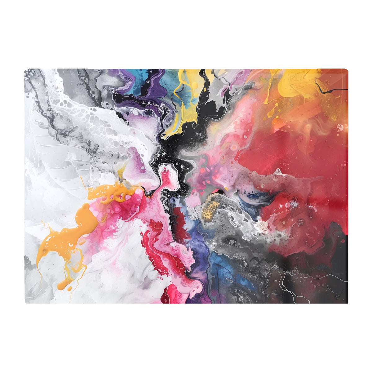 Explosive Colour Cascade Chopping Board