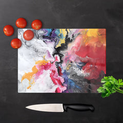Explosive Colour Cascade Chopping Board