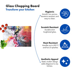 Explosive Colour Cascade Chopping Board
