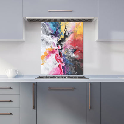 Explosive Colour Cascade Kitchen Splashback