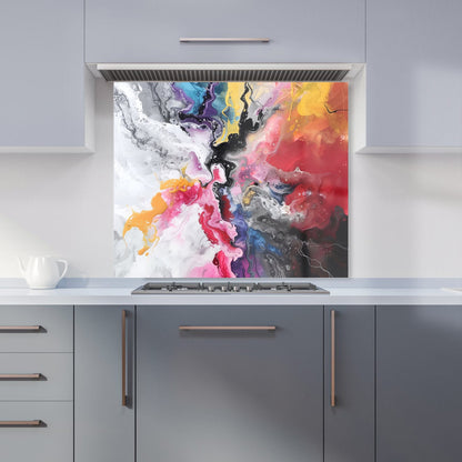 Explosive Colour Cascade Kitchen Splashback