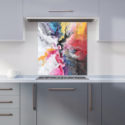 Explosive Colour Cascade Kitchen Splashback