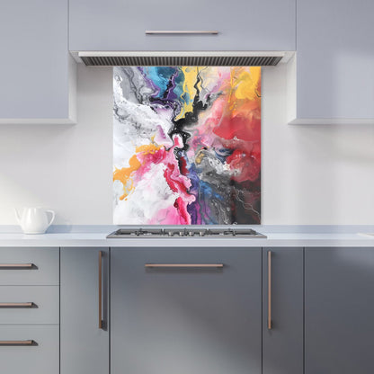 Explosive Colour Cascade Kitchen Splashback