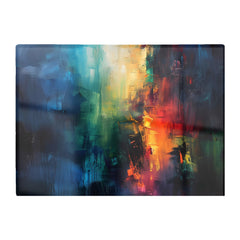 Colourful Chaos: Urban Dreamscape Chopping Board