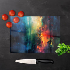Colourful Chaos: Urban Dreamscape Chopping Board