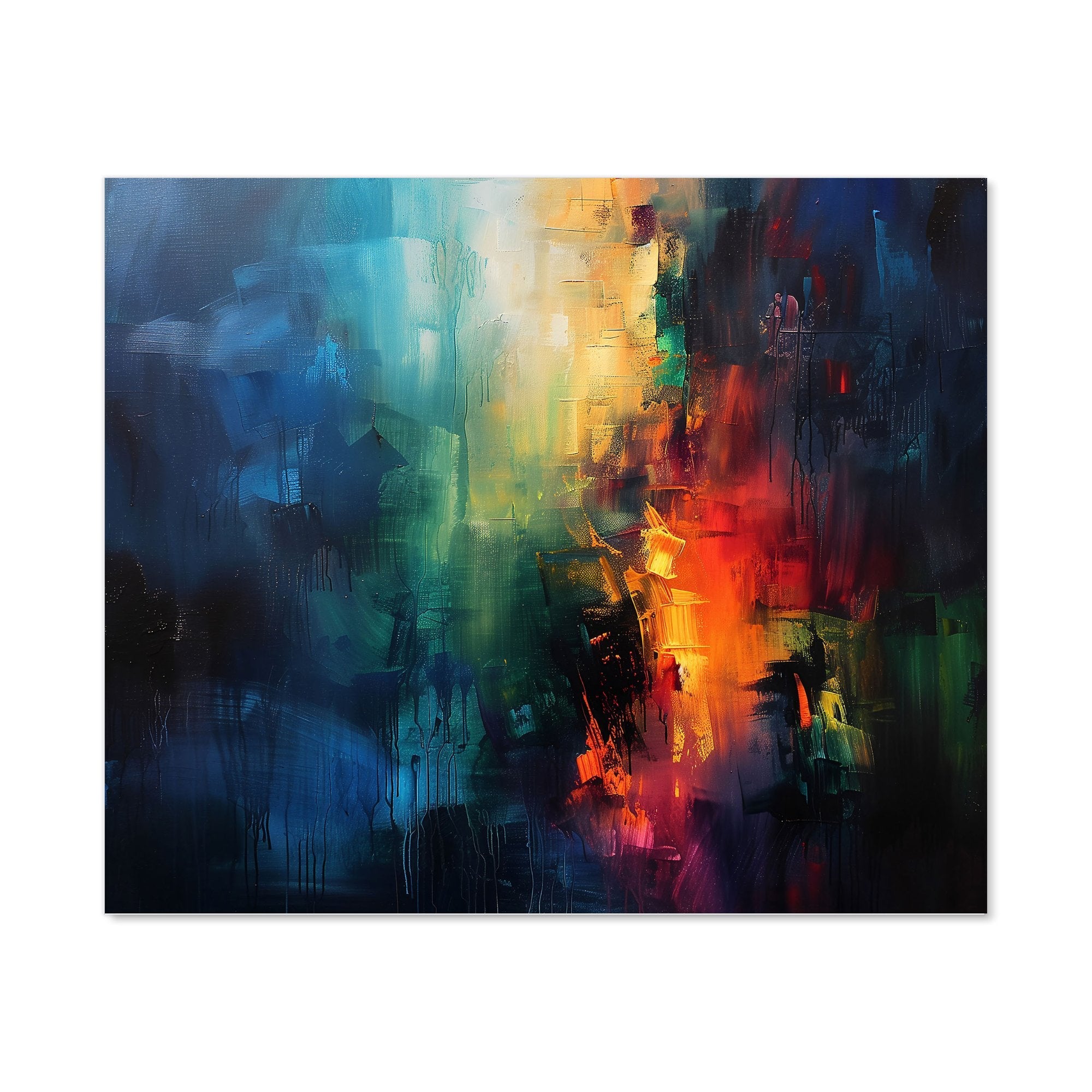 Colourful Chaos: Urban Dreamscape Kitchen Splashback