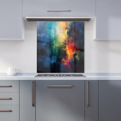 Colourful Chaos: Urban Dreamscape Kitchen Splashback