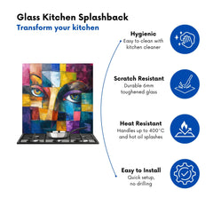 Fragmented Vision: Eyes Of The Soul Kitchen Splashback