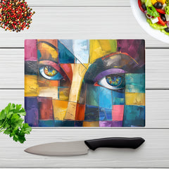 Fragmented Vision: Eyes Of The Soul Chopping Board