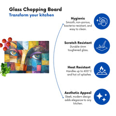 Fragmented Vision: Eyes Of The Soul Chopping Board