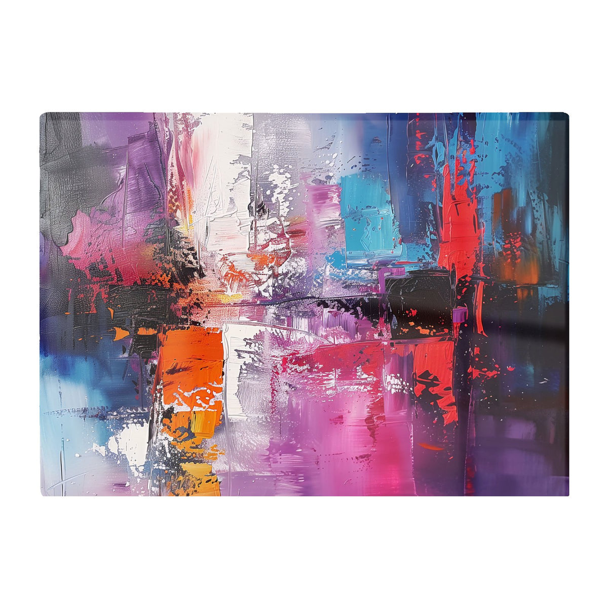 Vibrant Metropolis: A Palette Of Emotions Chopping Board