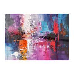 Vibrant Metropolis: A Palette Of Emotions Chopping Board