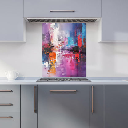 Vibrant Metropolis: A Palette Of Emotions Kitchen Splashback