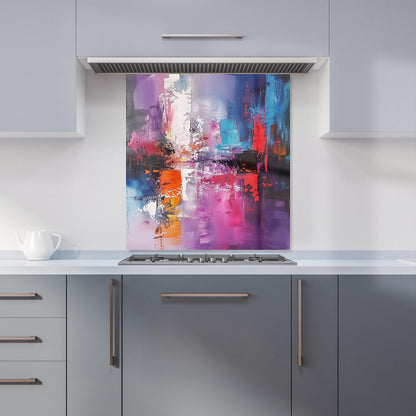 Vibrant Metropolis: A Palette Of Emotions Kitchen Splashback