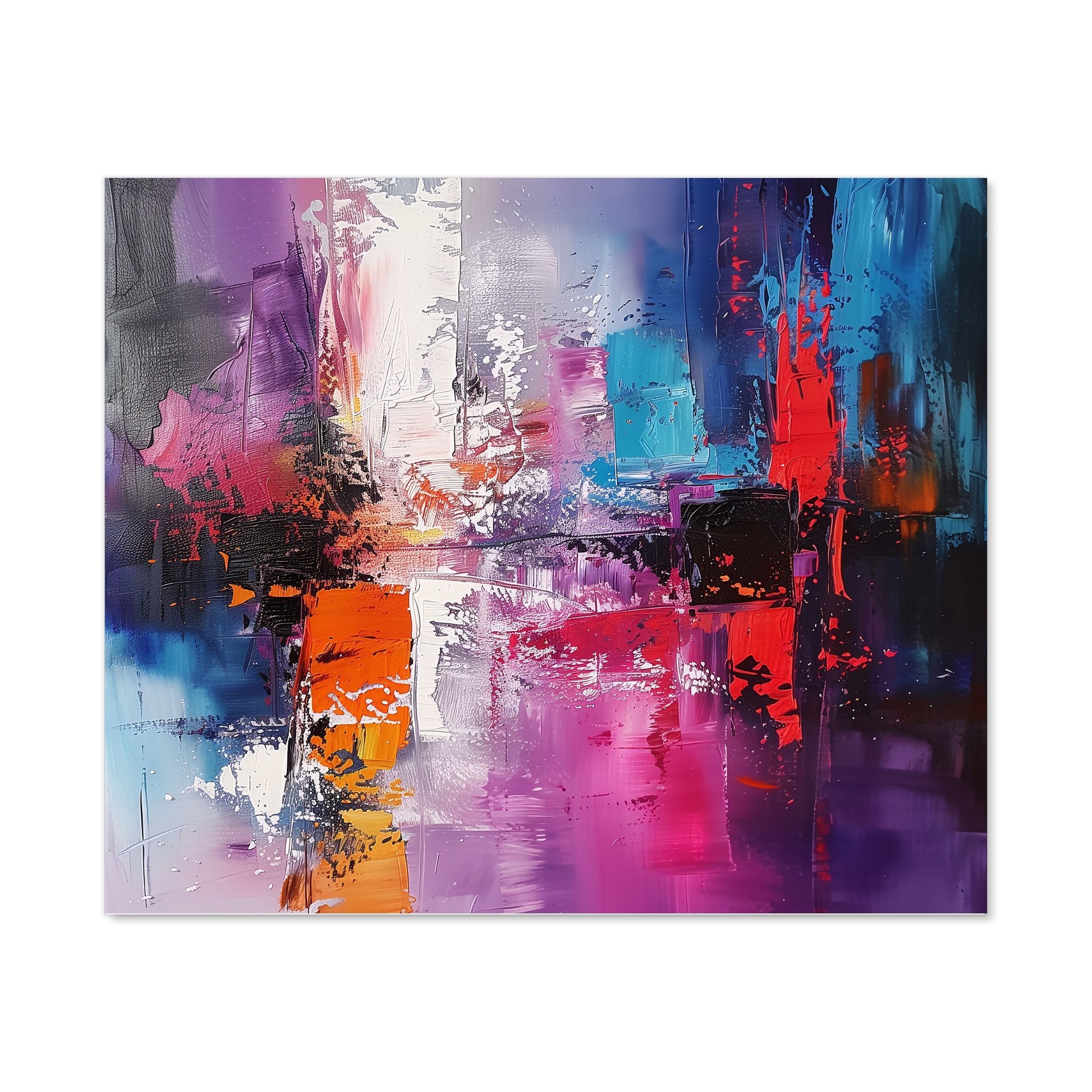 Vibrant Metropolis: A Palette Of Emotions Kitchen Splashback
